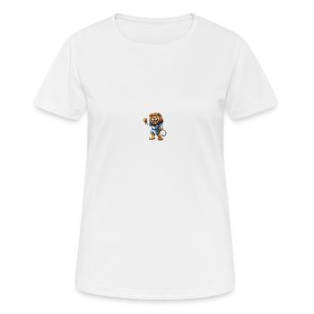 lion wearing a robe - Women's Breathable T-Shirt - white - Front - AI Model Female 172 dark (172cm)