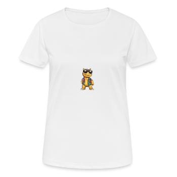 Dinosaur stegosaurus summer - Women's Breathable T-Shirt - white - Front - AI Model Female 172 dark (172cm)