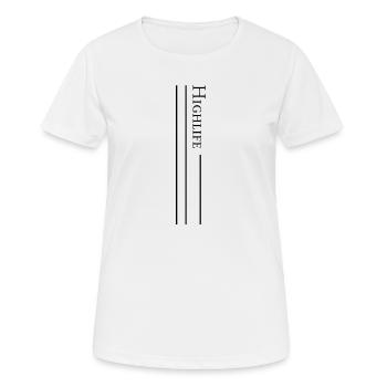 Highlife T-Shirt - T-shirt respirant Femme - blanc - Devant - AI Model Female 172 dark (172cm)