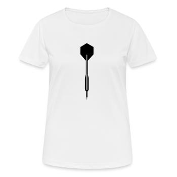 Dartpfeil - Dart - Frauen T-Shirt atmungsaktiv - Weiß - Vorne - AI Model Female 172 dark (172cm)