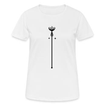Baguette magique - T-shirt respirant Femme - blanc - Devant - AI Model Female 172 dark (172cm)