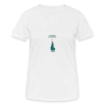 Citations non motivantes - nous sommes tous horribles - T-shirt respirant Femme - blanc - Devant - AI Model Female 172 dark (172cm)