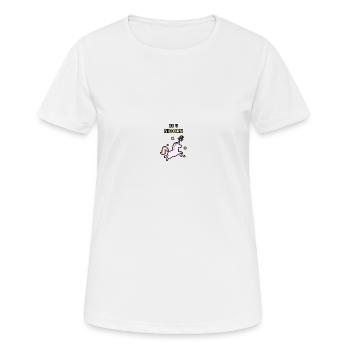 Be U Nicorn Grunge - Frauen T-Shirt atmungsaktiv - Weiß - Vorne - AI Model Female 172 dark (172cm)