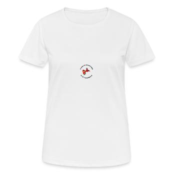 JE SUIS GUADELOUPEENNE removebg preview - T-shirt respirant Femme - blanc - Devant - AI Model Female 172 dark (172cm)