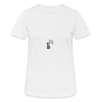 cat cute cute A.I. kind gift idea - Women's Breathable T-Shirt - white - Front - AI Model Female 172 dark (172cm)