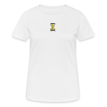 time flies - Frauen T-Shirt atmungsaktiv - Weiß - Vorne - AI Model Female 172 dark (172cm)