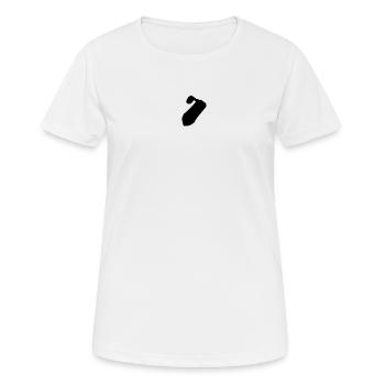 Stift - Kuli - Frauen T-Shirt atmungsaktiv - Weiß - Vorne - AI Model Female 172 dark (172cm)