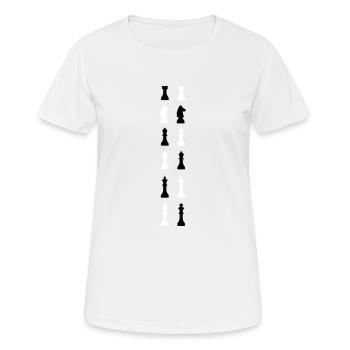 Chess King Queen - Women's Breathable T-Shirt - white - Front - AI Model Female 172 dark (172cm)