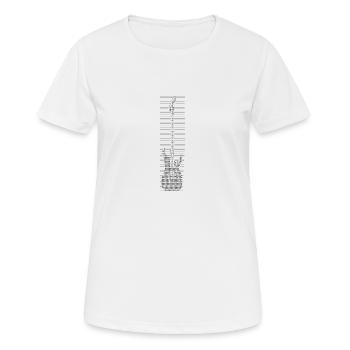 ASCII Gitarre Guitar Axt Metal Metalhead - Frauen T-Shirt atmungsaktiv - Weiß - Vorne - AI Model Female 172 dark (172cm)