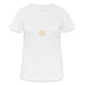 Fleur de vie - T-shirt respirant Femme - blanc - Devant - AI Model Female 172 dark (172cm)