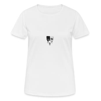 Contrast Sound #SchwarzUndWeiß #Gegensätze - Women's Breathable T-Shirt - white - Front - AI Model Female 172 dark (172cm)