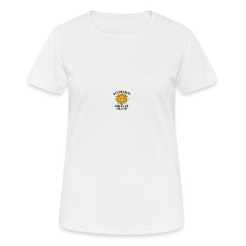 Sonne Sonne Design - Frauen T-Shirt atmungsaktiv - Weiß - Vorne - AI Model Female 172 dark (172cm)
