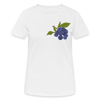 Isolierte Heidelbeere - Frauen T-Shirt atmungsaktiv - Weiß - Vorne - AI Model Female 172 dark (172cm)