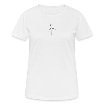 Moulin à vent - T-shirt respirant Femme - blanc - Devant - AI Model Female 172 dark (172cm)