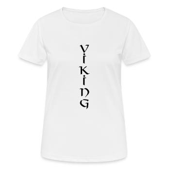 Vikings | Nordmann | Scandinavia | Warrior - Women's Breathable T-Shirt - white - Front - AI Model Female 172 dark (172cm)