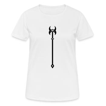 Baguette magique - T-shirt respirant Femme - blanc - Devant - AI Model Female 172 dark (172cm)