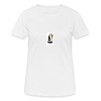 Samurai - Frauen T-Shirt atmungsaktiv - Weiß - Vorne - AI Model Female 172 dark (172cm)