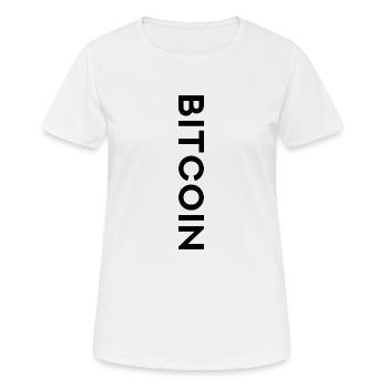 Bitcoin - Women's Breathable T-Shirt - white - Front - AI Model Female 172 dark (172cm)