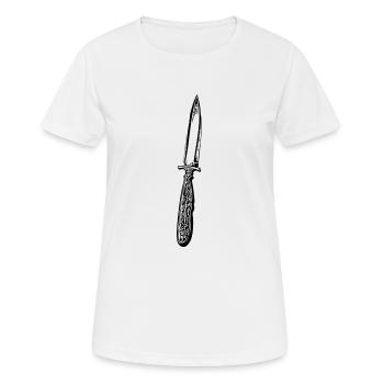 Knife Cutler Knife Lover - Women's Breathable T-Shirt - white - Front - AI Model Female 172 dark (172cm)