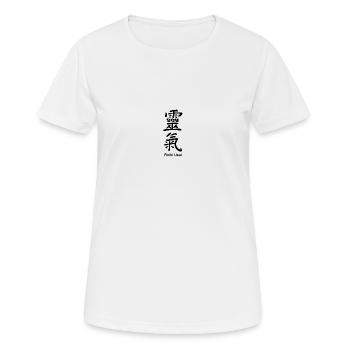Kanji Reiki - Frauen T-Shirt atmungsaktiv - Weiß - Vorne - AI Model Female 172 dark (172cm)
