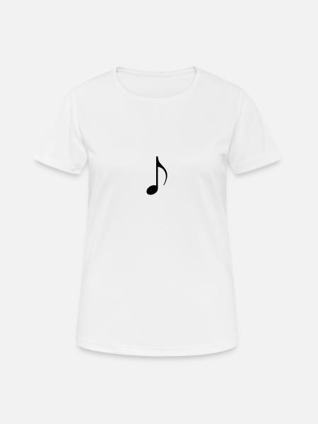 note - Frauen T-Shirt atmungsaktiv - Weiß