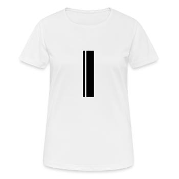 rallye stripes - rally stripes - racing stripes - Women's Breathable T-Shirt - white - Front - AI Model Female 172 dark (172cm)