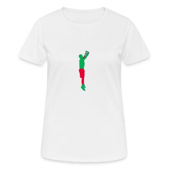 Alcool - T-shirt respirant Femme - blanc - Devant - AI Model Female 172 dark (172cm)