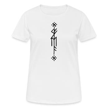 Rune Celts Symbol Gift Ornament Culture Spirit - Women's Breathable T-Shirt - white - Front - AI Model Female 172 dark (172cm)