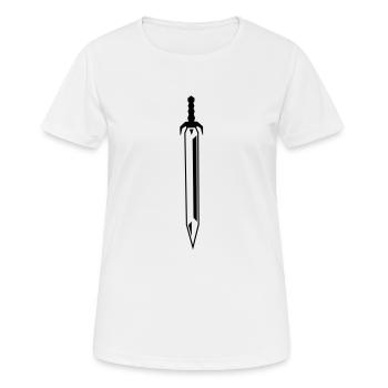 sword - Women's Breathable T-Shirt - white - Front - AI Model Female 172 dark (172cm)