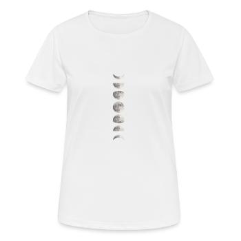 Lune - T-shirt respirant Femme - blanc - Devant - AI Model Female 172 dark (172cm)