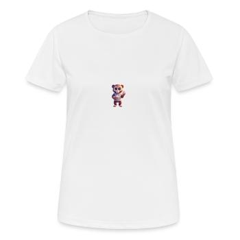 Galaktischer Eisaffe - Frauen T-Shirt atmungsaktiv - Weiß - Vorne - AI Model Female 172 dark (172cm)