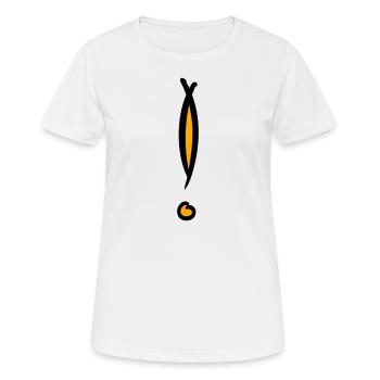 Dekoratives Ausrufezeichen. Handgezeichnet. - Frauen T-Shirt atmungsaktiv - Weiß - Vorne - AI Model Female 172 dark (172cm)