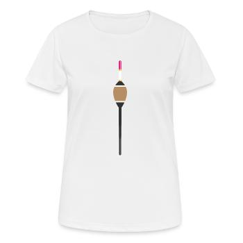 Float Fishing Fishing Float Fishing Fish - Women's Breathable T-Shirt - white - Front - AI Model Female 172 dark (172cm)