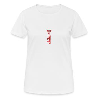 Chiliz Vertical - T-shirt respirant Femme - blanc - Devant - AI Model Female 172 dark (172cm)