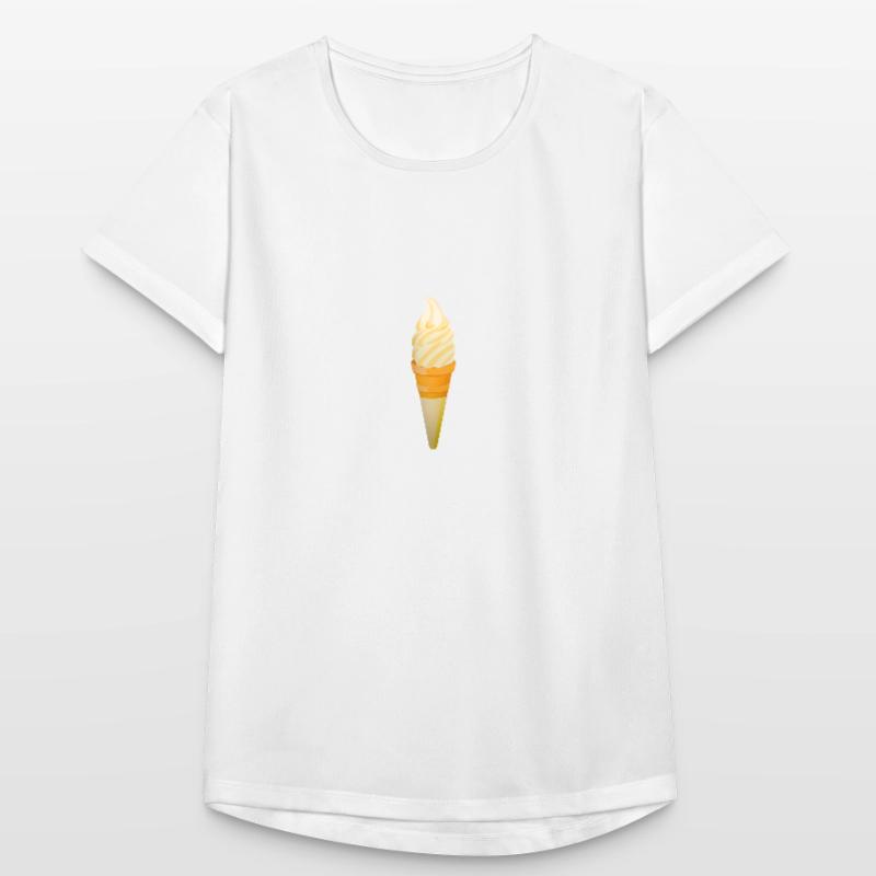 Eis Eiscreme Eiskrem Eiswaffel Softeis Softice Frauen T-Shirt atmungsaktiv