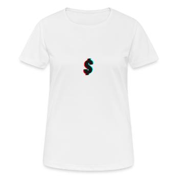 Dollar - T-shirt respirant Femme - blanc - Devant - AI Model Female 172 dark (172cm)