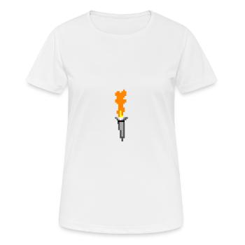 Fackel MS-DOS Spiel Retro Prince of Persia - Frauen T-Shirt atmungsaktiv - Weiß - Vorne - AI Model Female 172 dark (172cm)