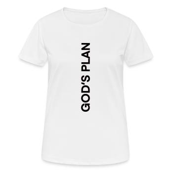 Le plan de Dieu DIEU Jésus - T-shirt respirant Femme - blanc - Devant - AI Model Female 172 dark (172cm)
