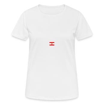 Drapeau de la Polynésie Française - T-shirt respirant Femme - blanc - Devant - AI Model Female 172 dark (172cm)