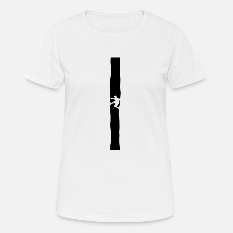 Climber in the fireplace - Women's Breathable T-Shirt - white