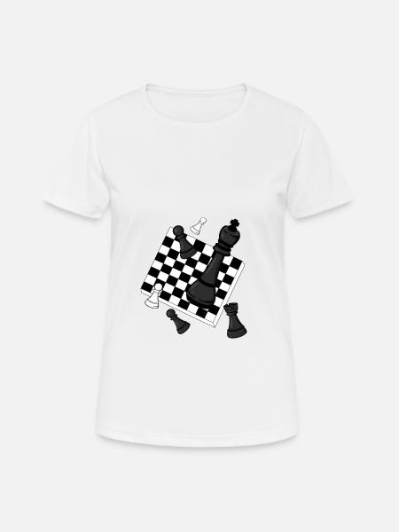 Schach - Frauen T-Shirt atmungsaktiv - Weiß