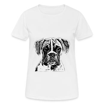 boxer - Women's Breathable T-Shirt - white - Front - AI Model Female 172 dark (172cm)
