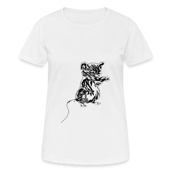mouse - Women's Breathable T-Shirt - white - Front - AI Model Female 172 dark (172cm)
