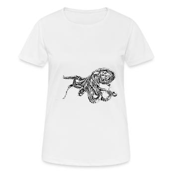 Oktopus - Frauen T-Shirt atmungsaktiv - Weiß - Vorne - AI Model Female 172 dark (172cm)
