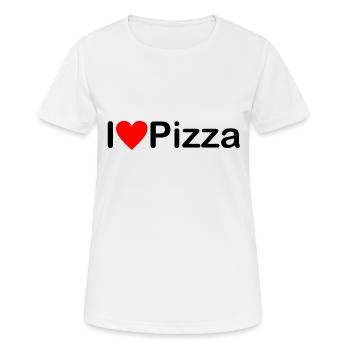 PIZZA - T-shirt respirant Femme - blanc - Devant - AI Model Female 172 dark (172cm)