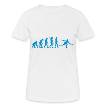 Frisbee - Frauen T-Shirt atmungsaktiv - Weiß - Vorne - AI Model Female 172 dark (172cm)