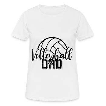 Cadeau de volley- de volley- de volley- de plage - T-shirt respirant Femme - blanc - Devant - AI Model Female 172 dark (172cm)