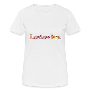 Ludovica - T-shirt respirant Femme - blanc - Devant - AI Model Female 172 dark (172cm)