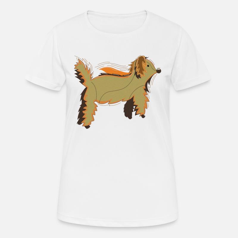 Fluffy Dog Bearlike Creature - Women's Breathable T-Shirt - white
