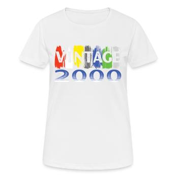 Year 2000 Retro Bitrthday Limited Edition - Women's Breathable T-Shirt - white - Front - AI Model Female 172 dark (172cm)